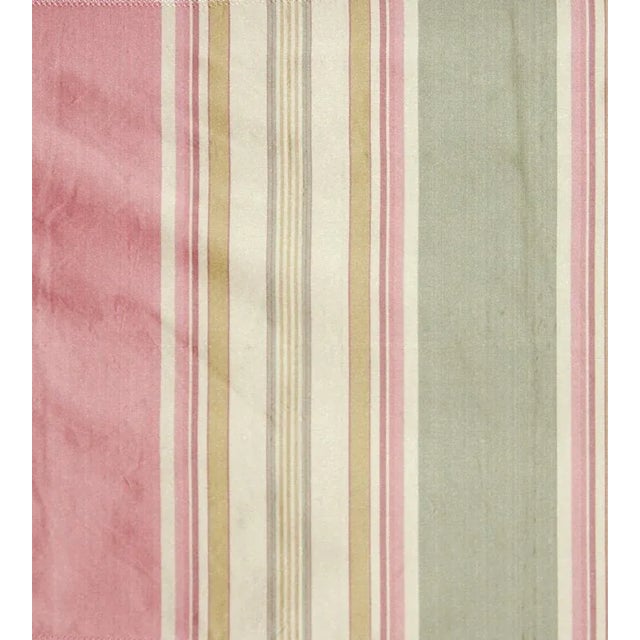 Traditional The House of Scalamandré Ariel Stripe Fabric, Strawberry Caramel For Sale - Image 3 of 3