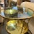 Italian Solid Brass Two Tier Side Tables With Recessed Glass Tops a Pair For Sale - Image 10 of 10