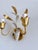 Italian Gilt and White Tole Two-Light Wall Sconces Masca, 1970s, Set of 2 For Sale - Image 16 of 17