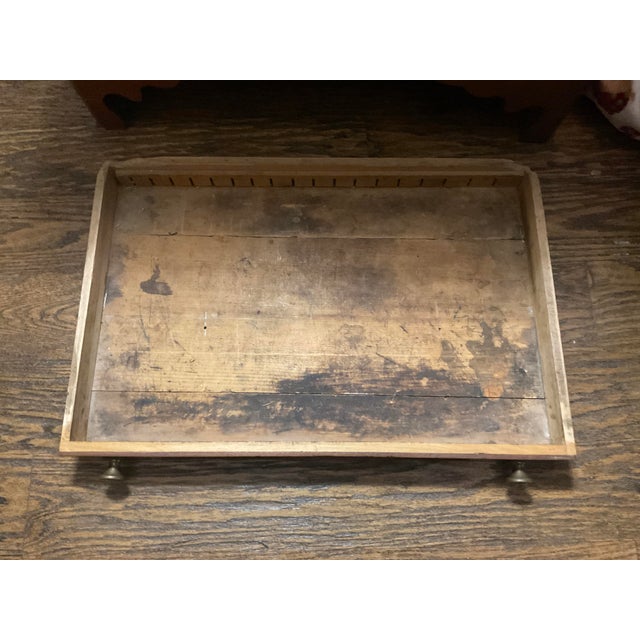 Antique Walnut Map or Sewing Cabinet For Sale - Image 11 of 11