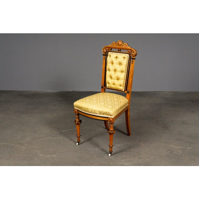 Yellow Gründerzeit-Style Salon Chairs, Set of 2 For Sale - Image 8 of 18
