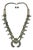 Vintage Zuni Squash Blossom Sterling Silver Turquoise Necklace With Earrings Set For Sale