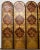 Spanish Spanish Colonial Baroque Style Painted Leather Eight Panel Screen For Sale - Image 3 of 18