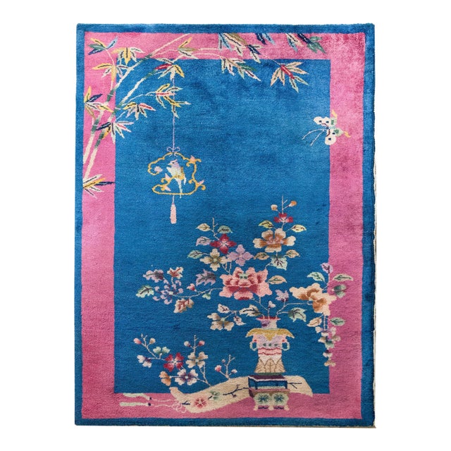 Early 20th Century Chinese Art Deco Rug For Sale