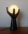Black Vintage Ceramic Hand Lamp, 1970s For Sale - Image 8 of 14
