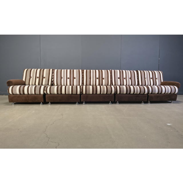 Modular Seventies Sofa, Germany, 1970s, Set of 5, in Very Good conditions. Designed 1970 to 1979