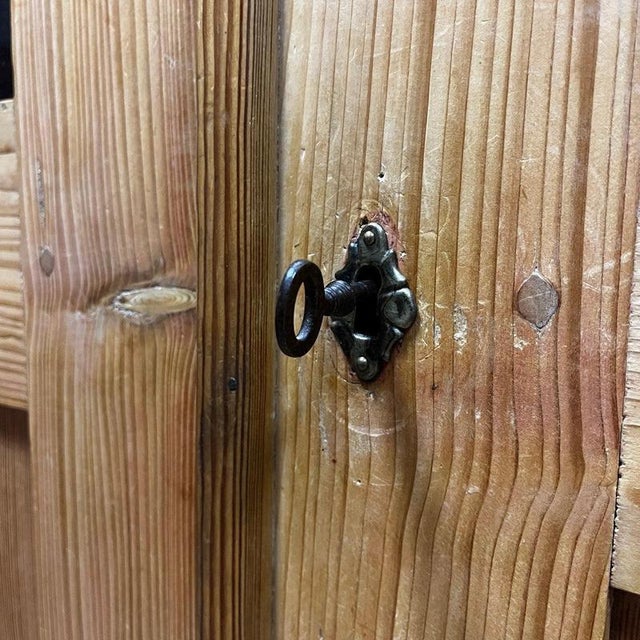 Wood Antique Farmhouse Cabinet, 1900s For Sale - Image 7 of 12