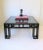 Wood Post Modern Black Lacquer and Glass Geometric Square Coffee Table, Circa 1980s For Sale - Image 7 of 13