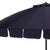 Modern Panza 9 Ft Crank Umbrella, Navy/Brown Pole For Sale - Image 3 of 8