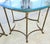 Vintage Labarge Side Tables Brass Glass Hoof Footed Octagonal Pair For Sale - Image 12 of 17