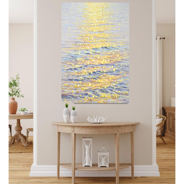 Shimmering Water. Original Modern Hand Painting For Sale - Image 9 of 11