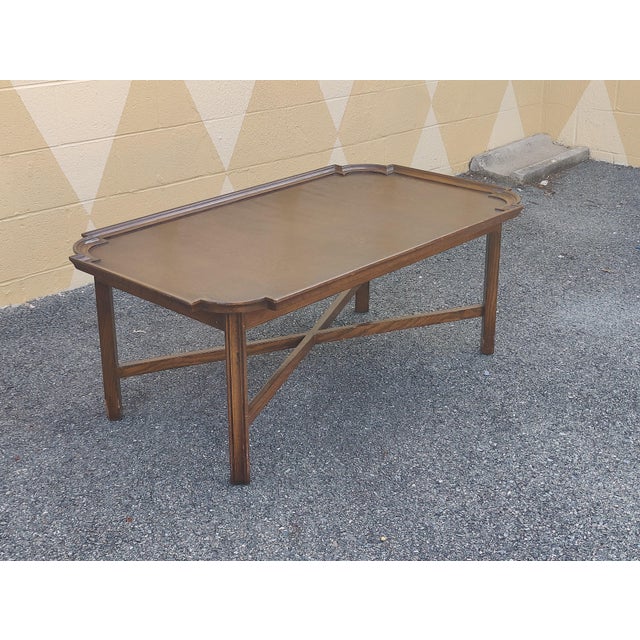 Mid 20th Century Mid 20th Century Vintage Coffee Table Regency Style by Roundtree Country Reproductions For Sale - Image 5 of 10