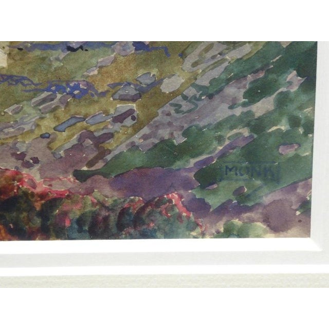 William Monk, Mountain Landscape, 1850, Watercolour, Framed For Sale - Image 3 of 14