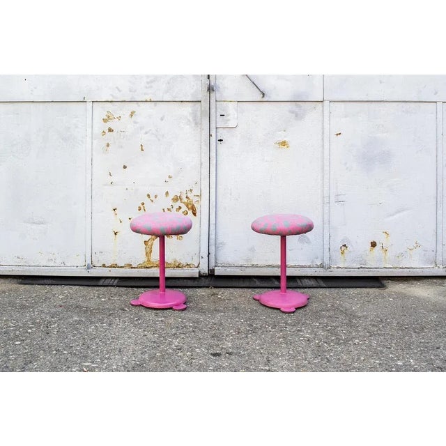 1980s Set of Postmodern Italian Stools, 1980s For Sale - Image 5 of 5