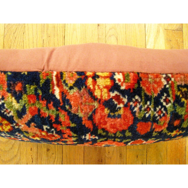 Textile Set of Decorative Antique Persian Malayer Carpet Pillows - Set of 4 For Sale - Image 7 of 12