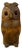 Mid-Century Black Forest Style Carved Linden Wood Owl Box, Germany, 1950s For Sale