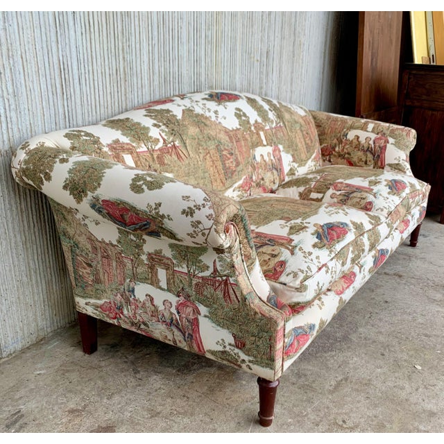 Wood 19th Century Pair of Antique Sofas in the Manner of Howard and Sons For Sale - Image 7 of 17