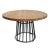 Mid-Century Modern Modern Round Teak & Iron Dining Table For Sale - Image 3 of 7