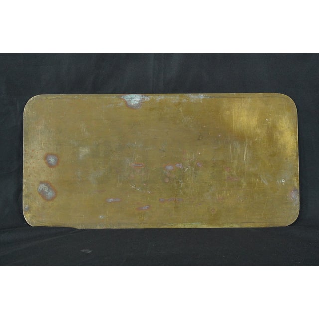 1950s Brass French Reimbursements Bank Sign For Sale - Image 10 of 12
