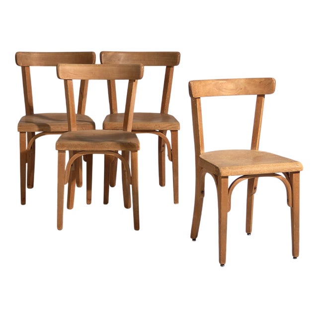 Vintage Viennese Style Chairs, 1940, Set of 4 For Sale