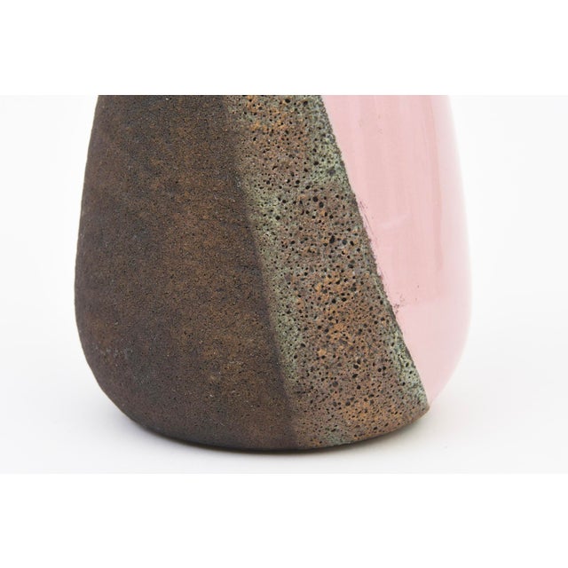 Bitossi Vintage Aldo Londi for Bitossi Rare Ceramic Vase or Vessel With Textured Glaze, 1960's For Sale - Image 4 of 11