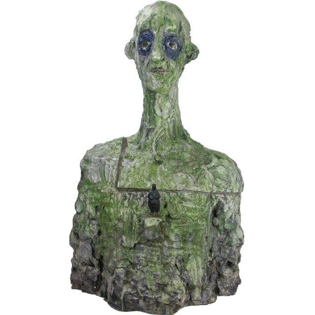 Expresionist Ceramic and Bronze Bust Sculpture by Óscar Aldonza Torres, 2021 For Sale - Image 15 of 18