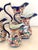 Ceramic Victorian Imari Style Ironstone Pitchers, Set of 5 For Sale - Image 7 of 8