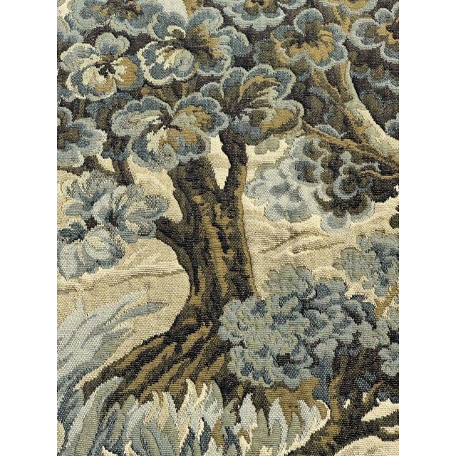 Mid-Century French Jacquard Tapestry in the style of Aubusson, 1960s For Sale - Image 9 of 18