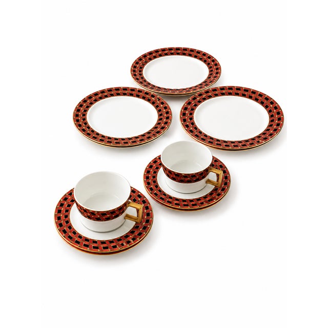 1980s Angela Cummings for Arita Japan Rare Dinnerware Set – 18Pieces For Sale - Image 4 of 12