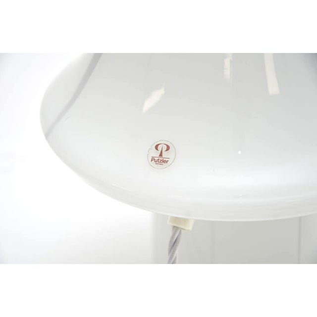 Vintage Murano Glass Mushroom Table Lamp from Peill and Putzler, 1970s For Sale - Image 4 of 5