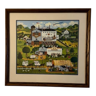 Charles Wysocki "Sunnyside Up " Signed and Framed and Numbered Reproduction Artist Proof 44/150 For Sale