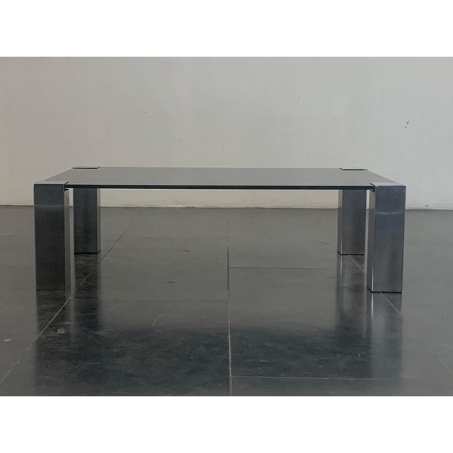 Steel & Crystal Coffee Table from Cidue, 1970s For Sale - Image 10 of 18