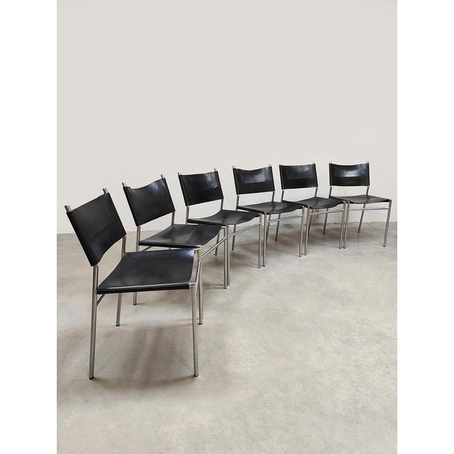 Beautiful in its simplicity, this special set of dining chairs, designed by Dutch designer Martin Visser for Spectrum....