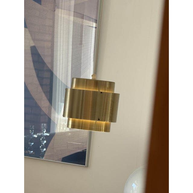 Mid-Century Modern Swedish Brass Pendant Lamp, 1970s For Sale - Image 6 of 16