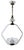 Mid-Century Pendant Lamp from Barovier & Toso, Italy, 1950s For Sale
