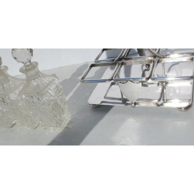 Late 19th Century Late 19th Century Silverplate Cruet Set - 7 Pieces For Sale - Image 5 of 9