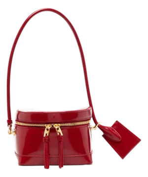 2024 Jacquemus Le Vanito Les Sculptures Circular Case HandBag Leather Top Handle Bag Red