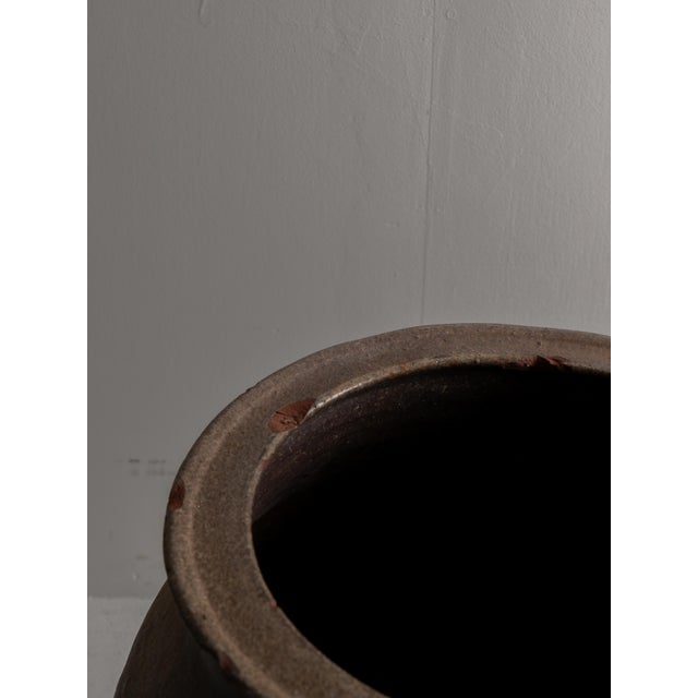 Japanese Antique Large Pottery Vase Late 19th–early 20th Century / Wabi Sabi / For Sale - Image 10 of 18