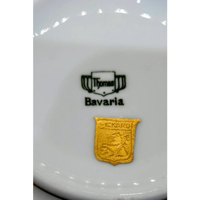 Thomas Bavaria Pickard 24k Gold Tea Set – 19 Pieces, 7 Cups & Saucers For Sale - Image 11 of 11