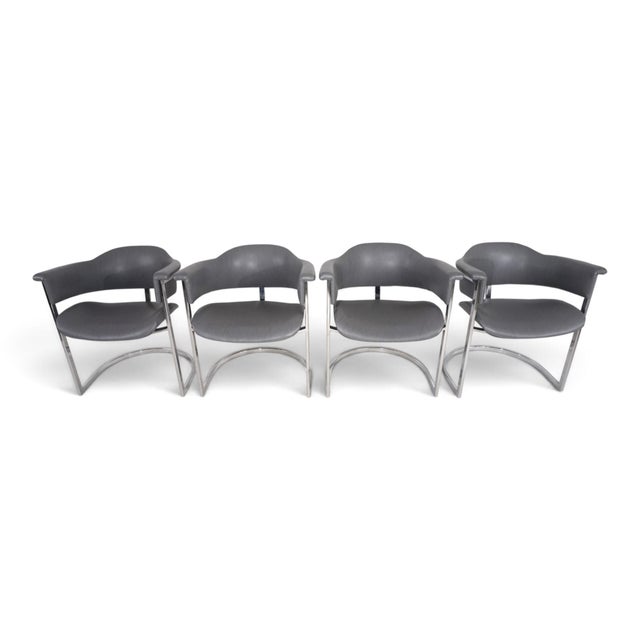 Vintage Dining Chairs by Vittorio Introini for Mario Sabot, 1970, Set of 4 For Sale - Image 17 of 18