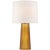 Danube Medium Table Lamp in Amber with Linen Shade Designer: Barbara Barry Height: 28.75" Shade Detail: 15" x 16" x 13"...