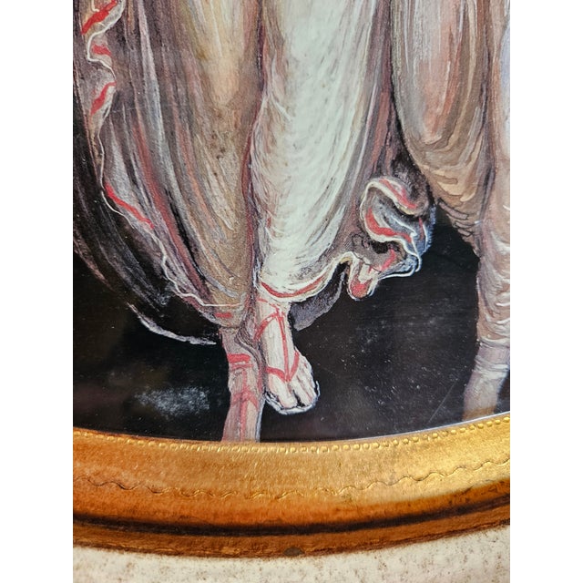 Mid 20th Century Beautiful Gilt Wood Florentine Tray Depicting the Three Graces For Sale - Image 5 of 6