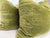 Custom pair of 22" pillows covered in Savel "Palazzo Mohair in chartreuse, a thick teddy mohair. These pillows have...