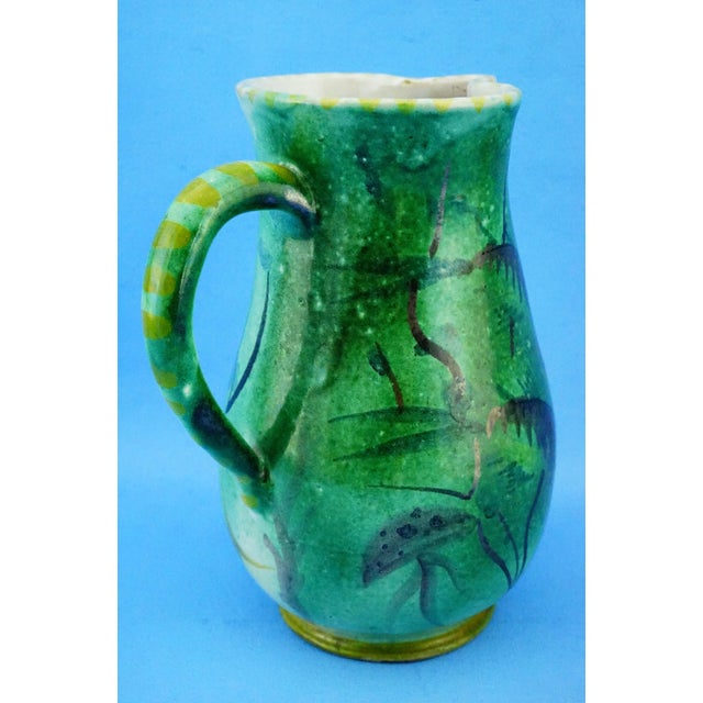 Green Vintage Ceramic Jug by Ivos Pacetti Circle, Italy, 1940s For Sale - Image 8 of 18