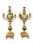 Hollywood Regency 19th Century Napoleon III Gilt Bronze Candelabra, Set of 2 For Sale - Image 3 of 11