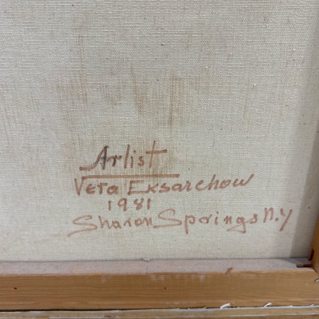 1970s Vintage Italian Style Floral Still Life Oil Painting ~ Signed For Sale - Image 11 of 11