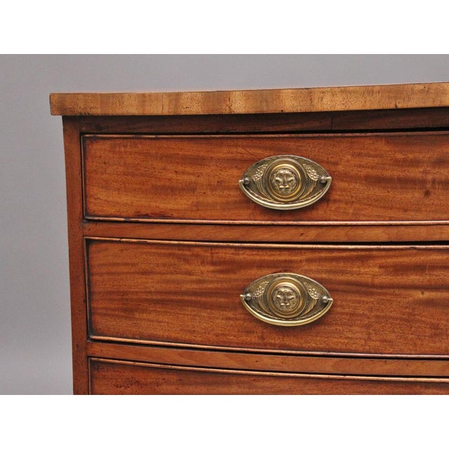 Mahogany Bowfront Chest, 1820s For Sale - Image 9 of 11