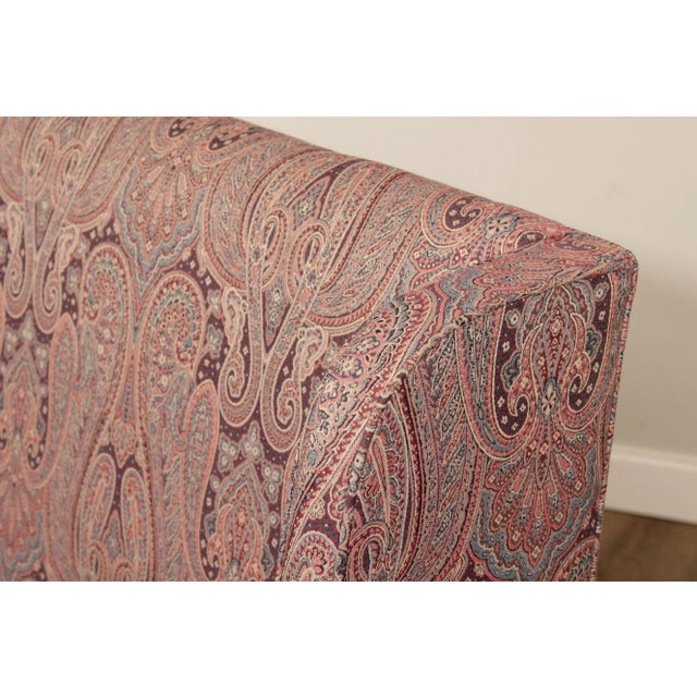 Late 20th Century Chippendale Style Custom Upholstered High-Back Settees - A Pair For Sale - Image 9 of 13