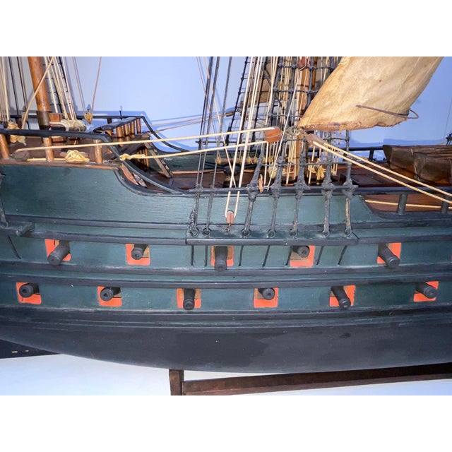 Scale Ship Model of an English Frigate For Sale - Image 12 of 12