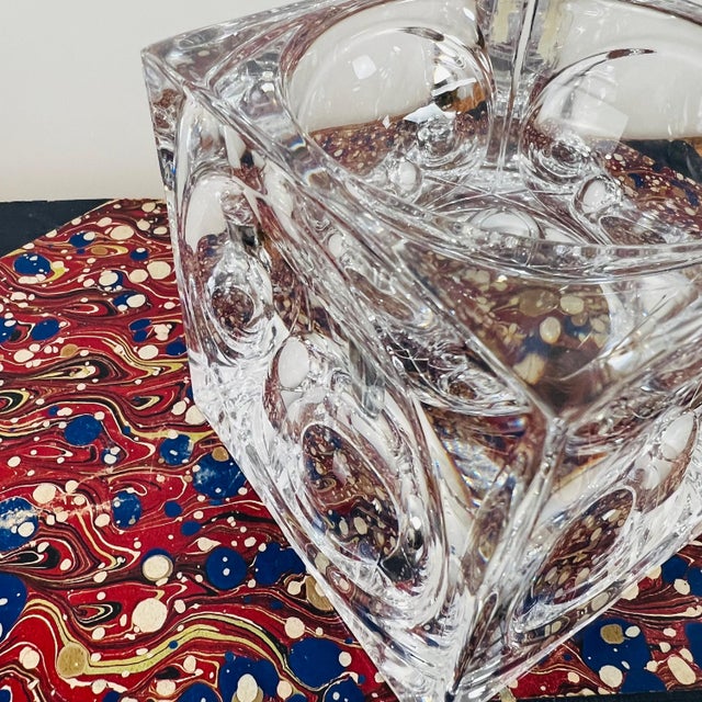 Glass 1960s Beautiful Daum France crystal object collectible art glass object contemporary design French crystal signed luxury home decor For Sale - Image 7 of 10